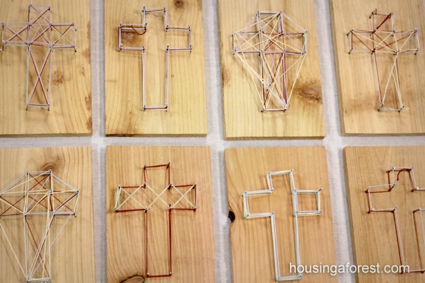 Cross Nail String Art Patterns - wide 1