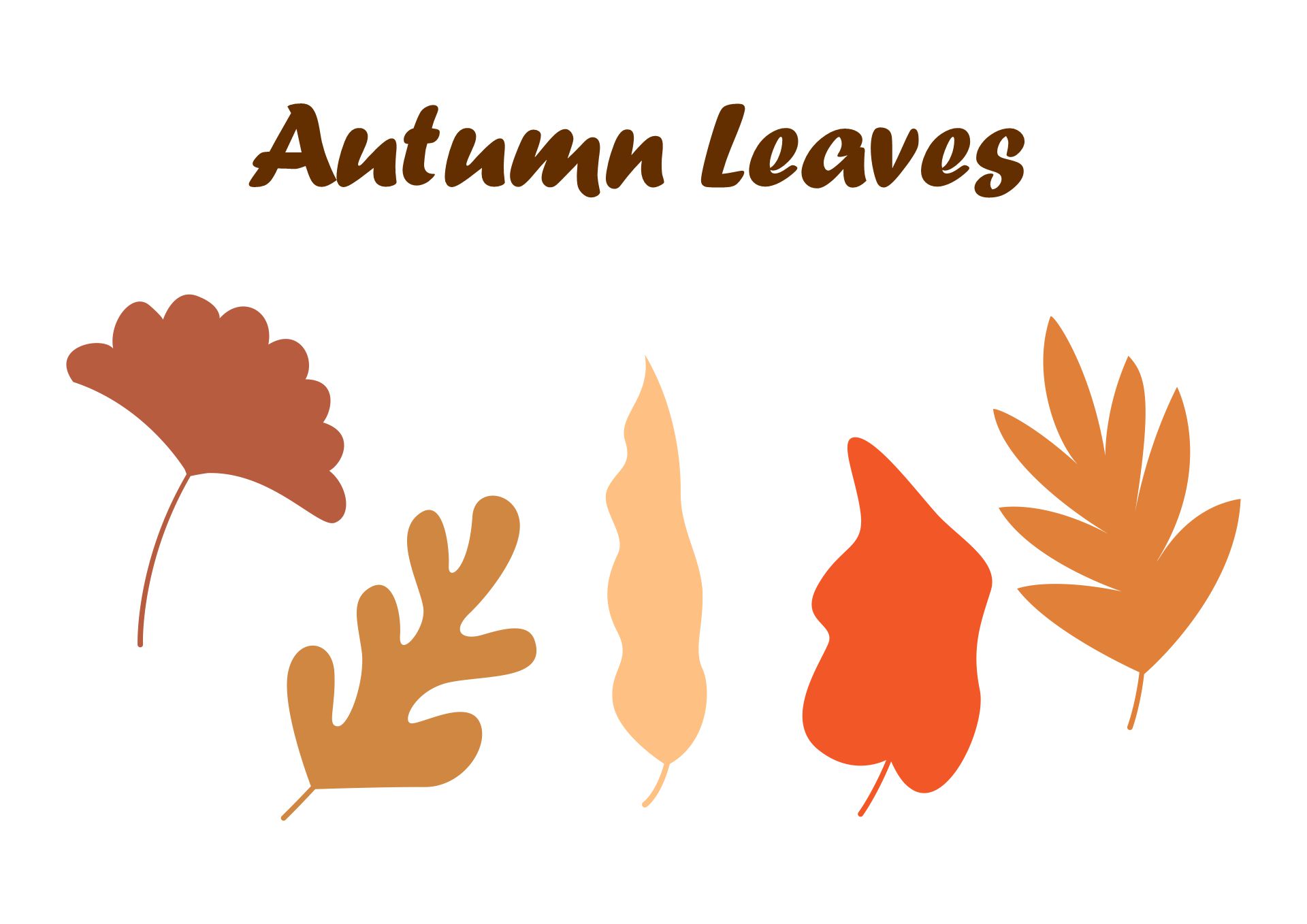 Colored Leaves Printable
