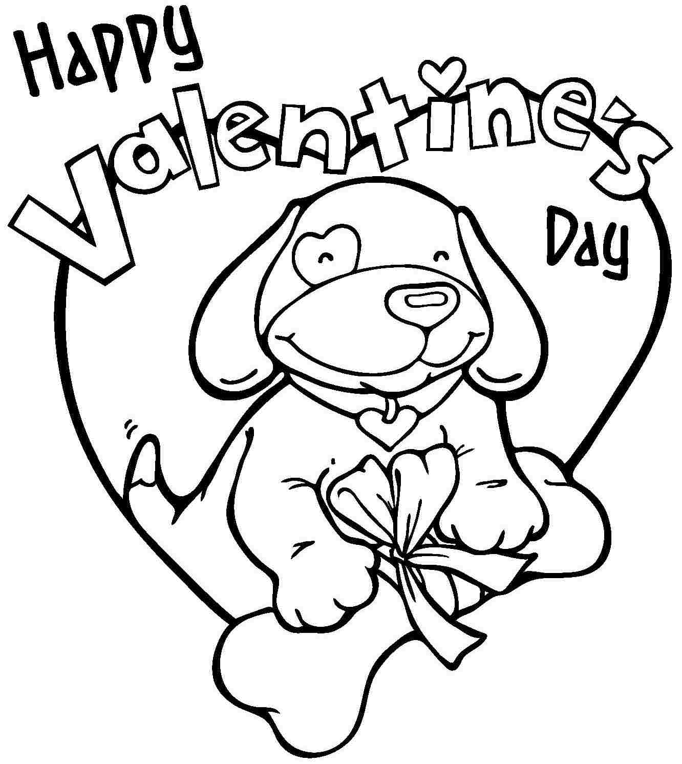 valentine day coloring pages and activity - photo #18