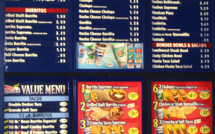 taco bell menu prices fast printable restaurant tacos gothamgazette 1990 jarbo healthier making courtesy printablee 2008 nacho cheese via