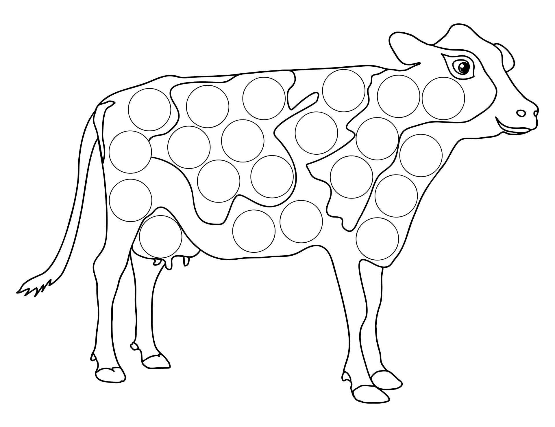 8 Best Images of Animal Dot Art Printables Do a Dot Animals Free