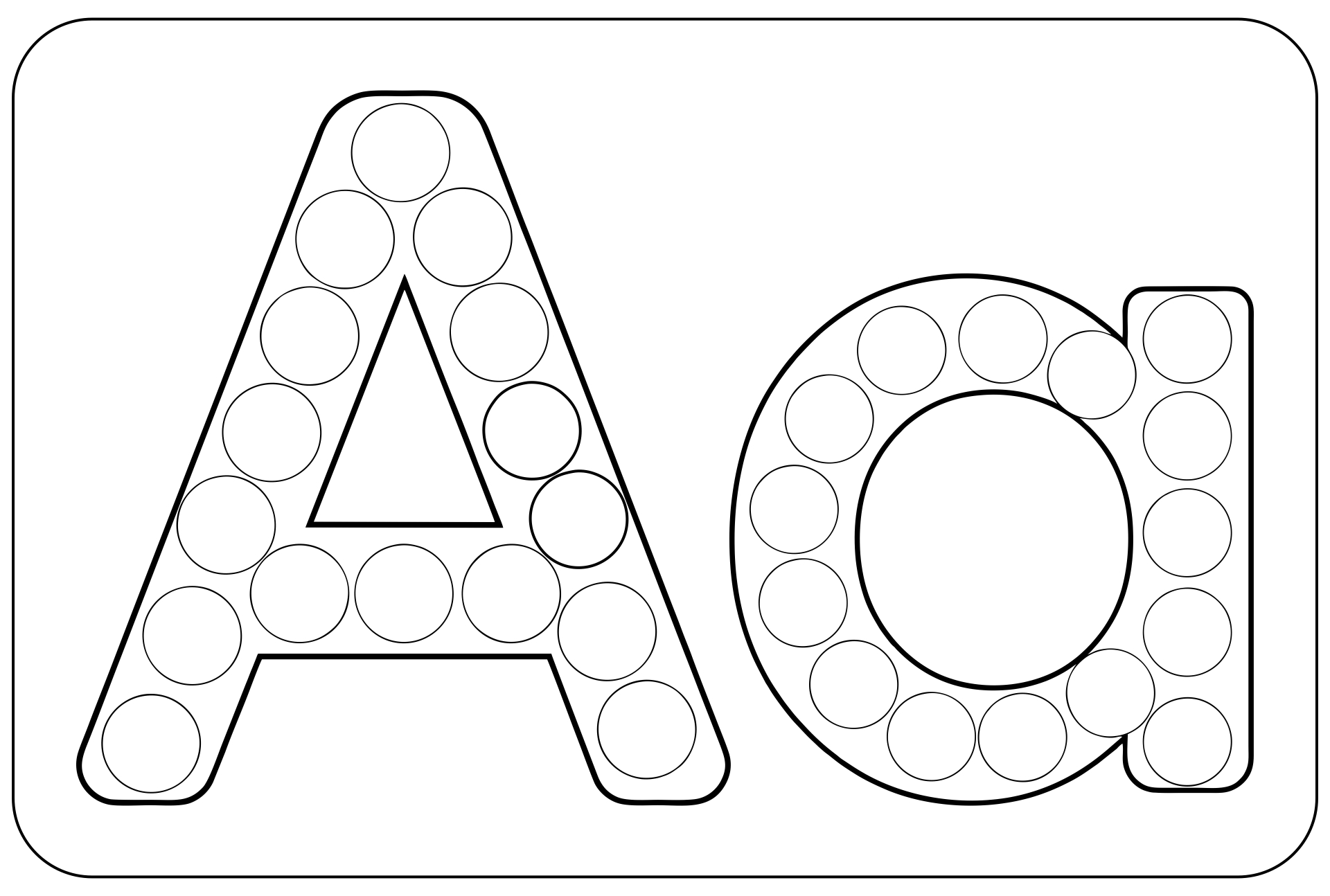 Dot A Dot Letter Printables