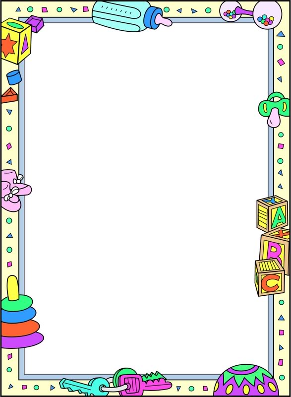 free baby shower clip art borders - photo #36