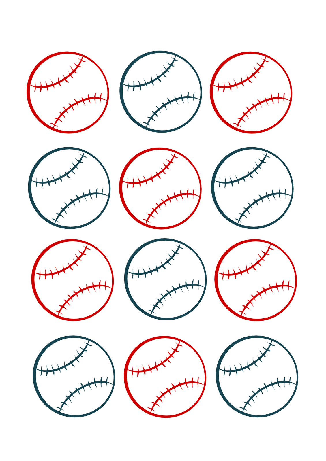 2 Best Images of Free Printable Baseball Cutouts Free Printable