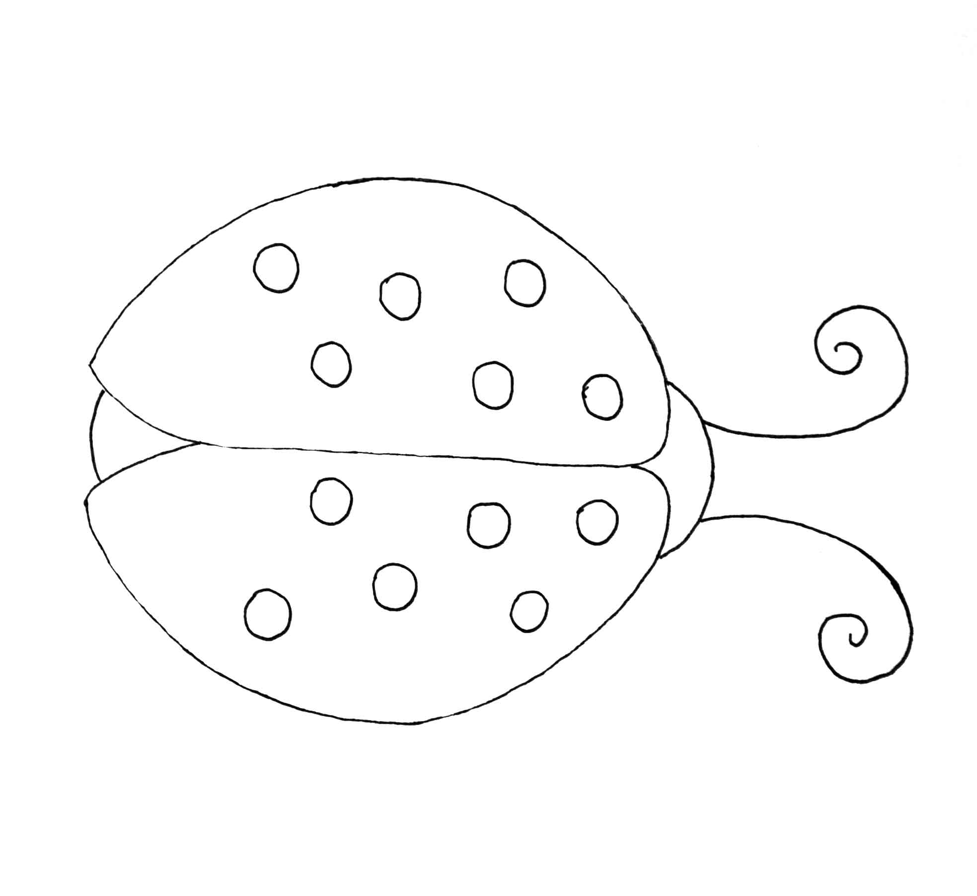 Printable Ladybug Template