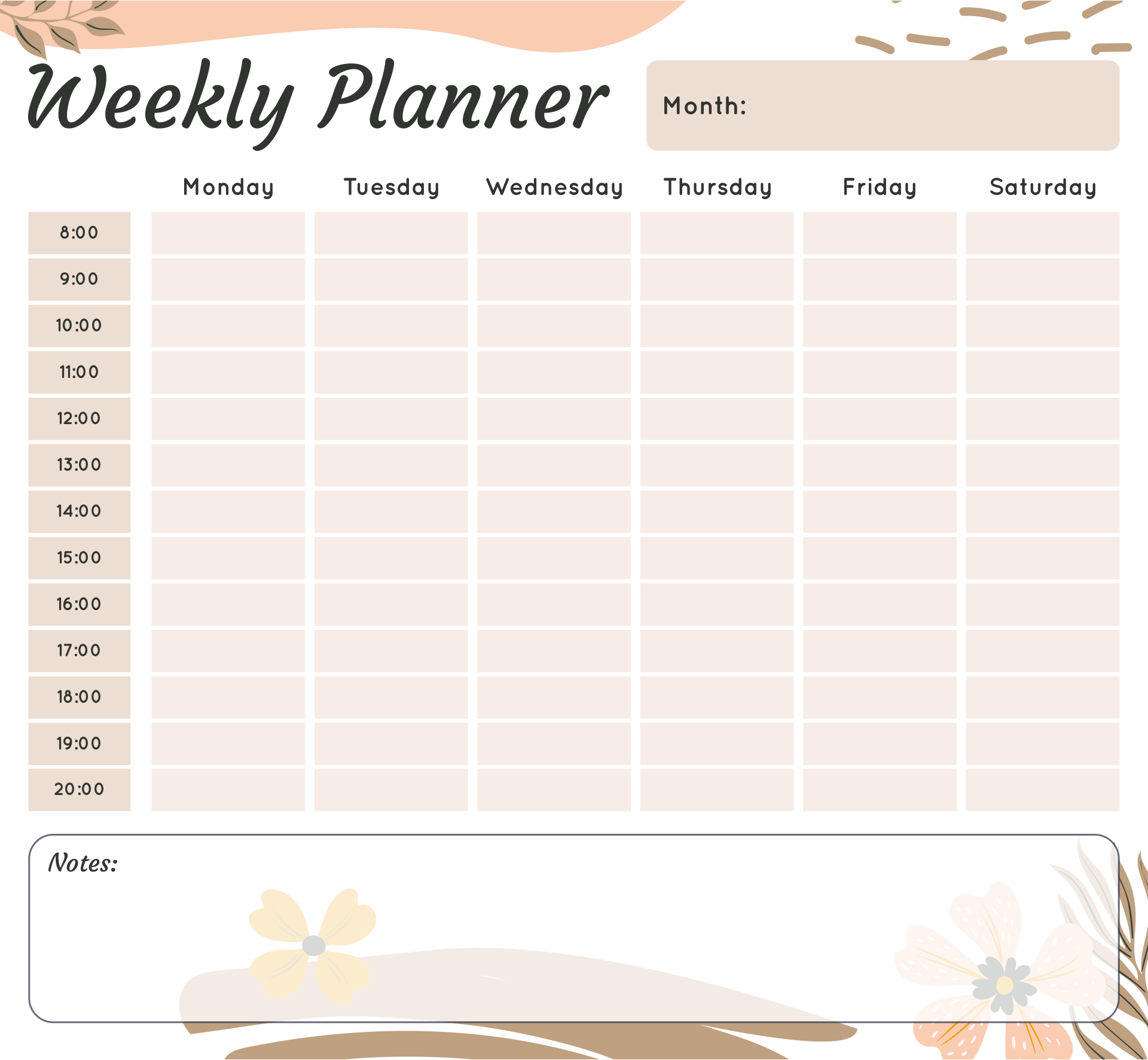 6 Best Images Of No Template With Times Weekly Planner Printable 6-best-images-of-no-template-with-times-weekly-planner-printable