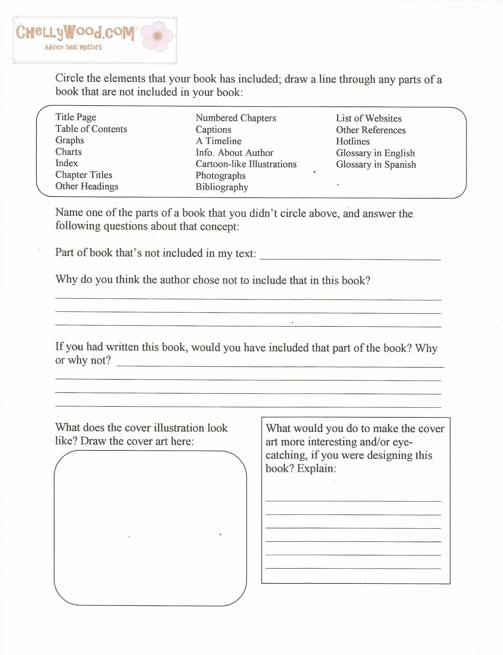 Nonfiction book report template 1st grade