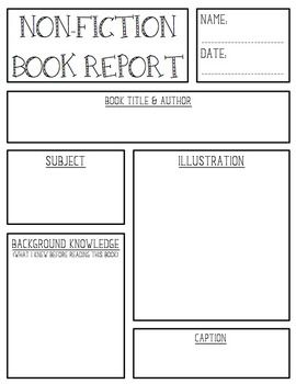 2nd grade book report template pdf