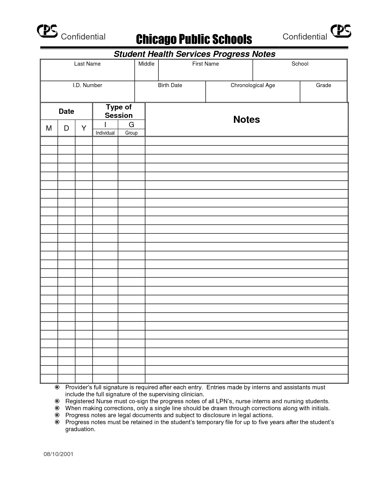 9 Best Images of Nurse Progress Notes Printable Blank Nursing