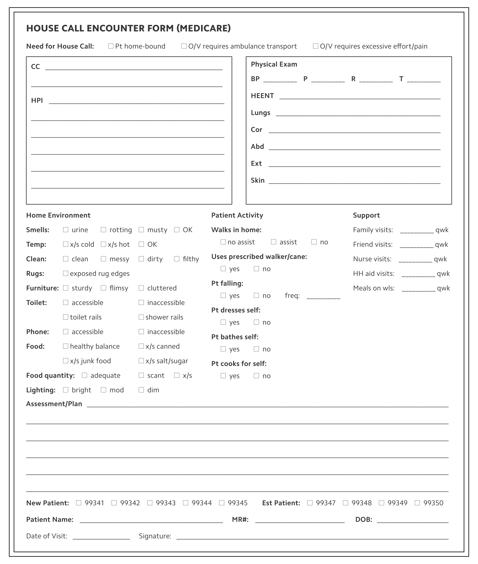 Physical Therapy Invoice Template