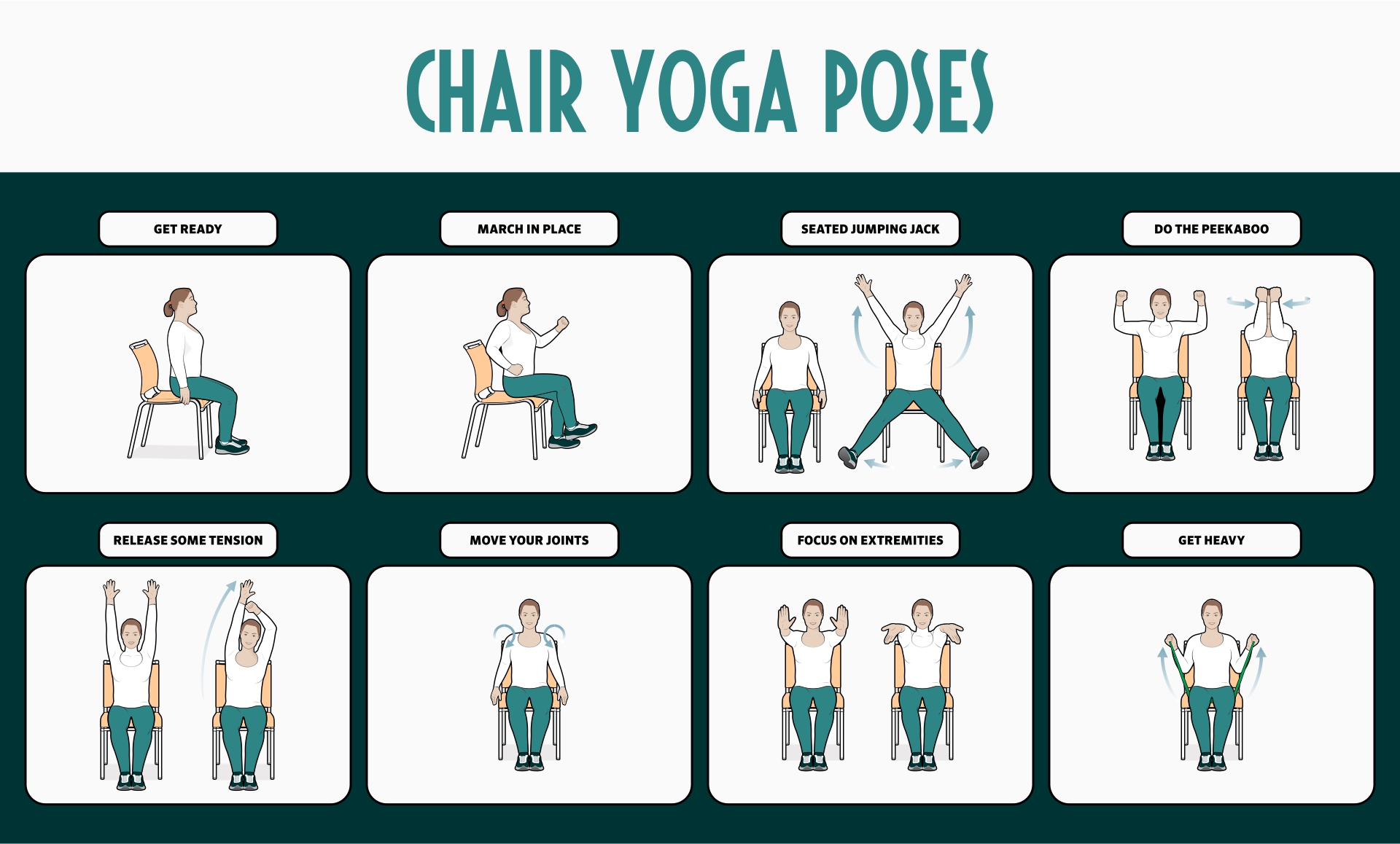 New Printable Chair Yoga Poses For Seniors for Simple Design