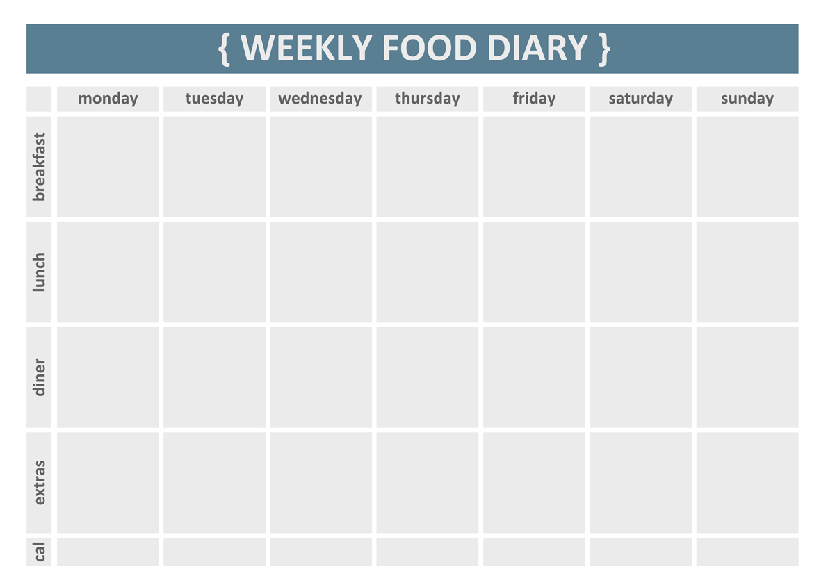6 Best Images Of Food Diary Template Printable PDF Daily Food Diary