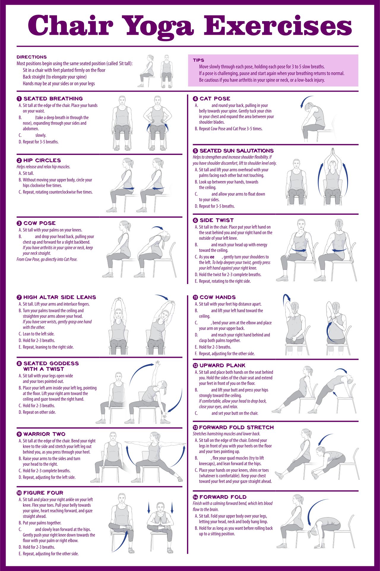 9 Best Images of Printable Chair Exercises For Seniors Senior Chair Yoga Exercises, Printable
