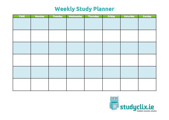 5 Best Images Of Printable Study Calendar Study Timetable Template