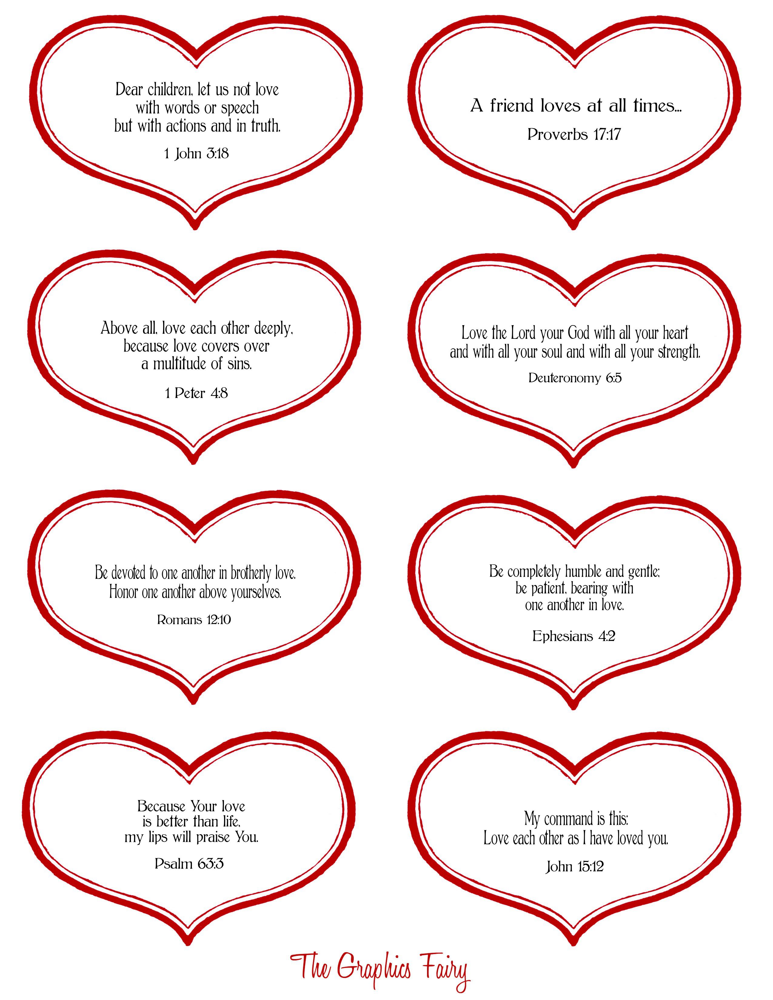 6 Best Images of Free Printable Valentine From God Valentine Heart