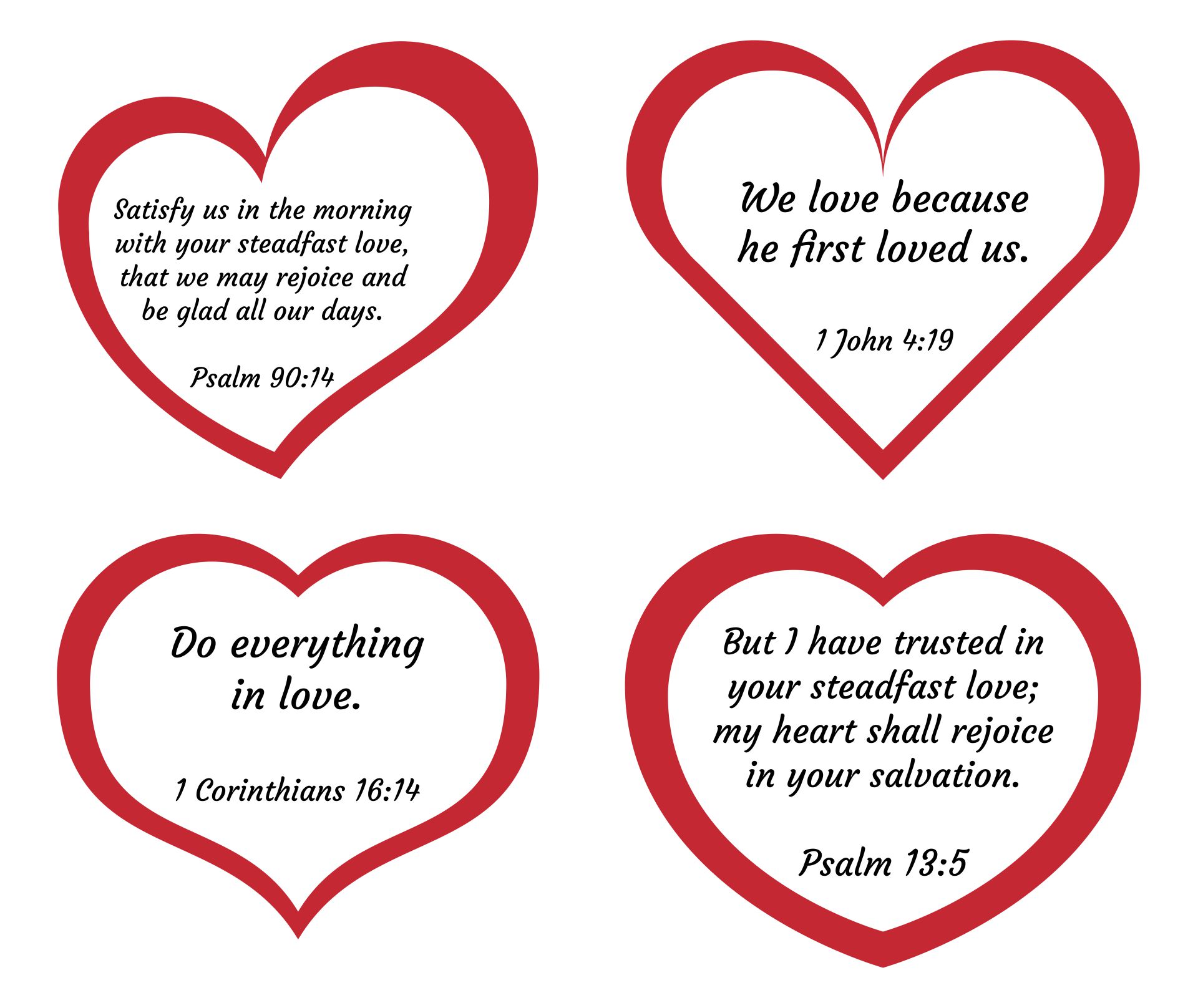 Scripture Valentines Free Printable