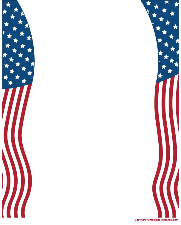 clipart american flag border - photo #18