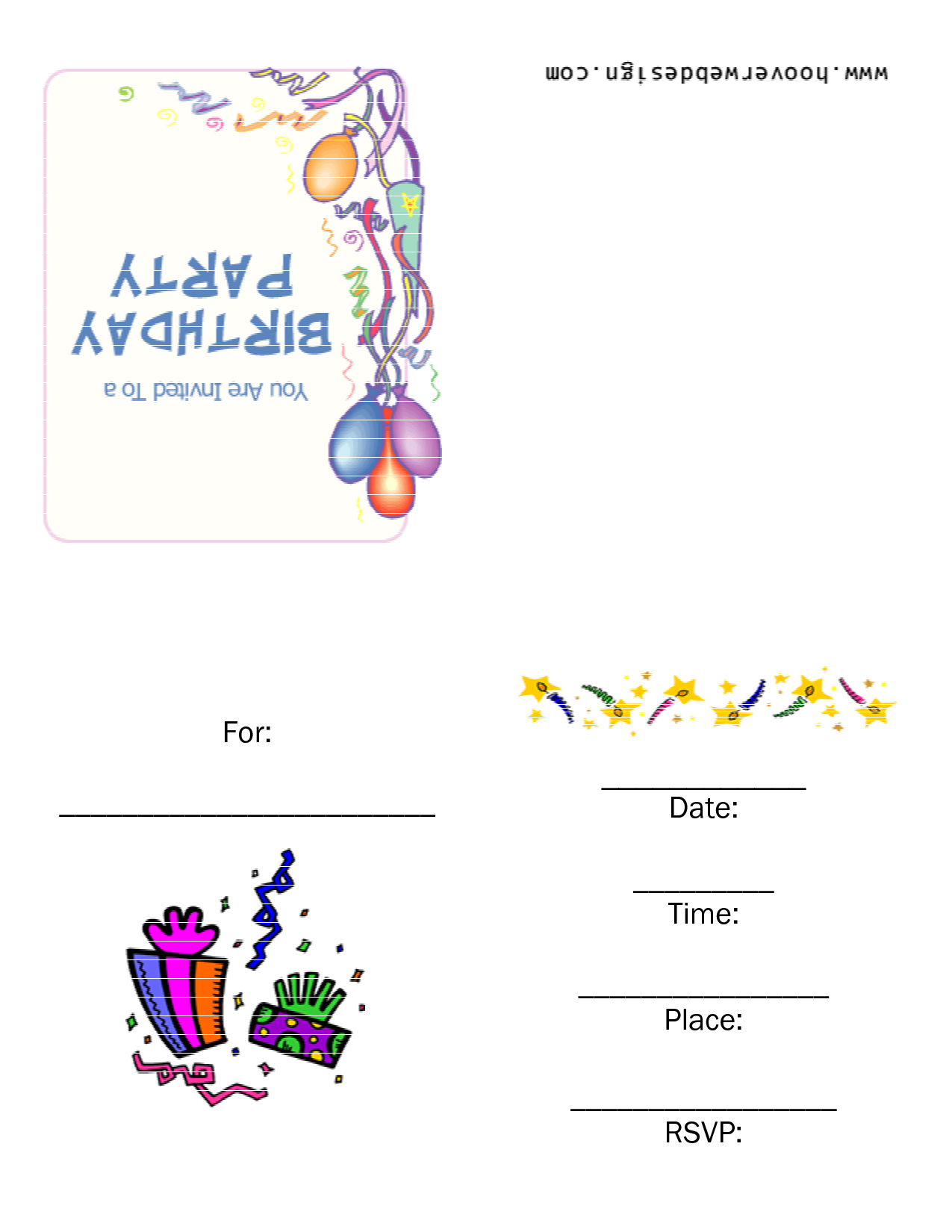 6 Best Images Of Birthday Party Invitation Templates Printable Free Free Printable Party