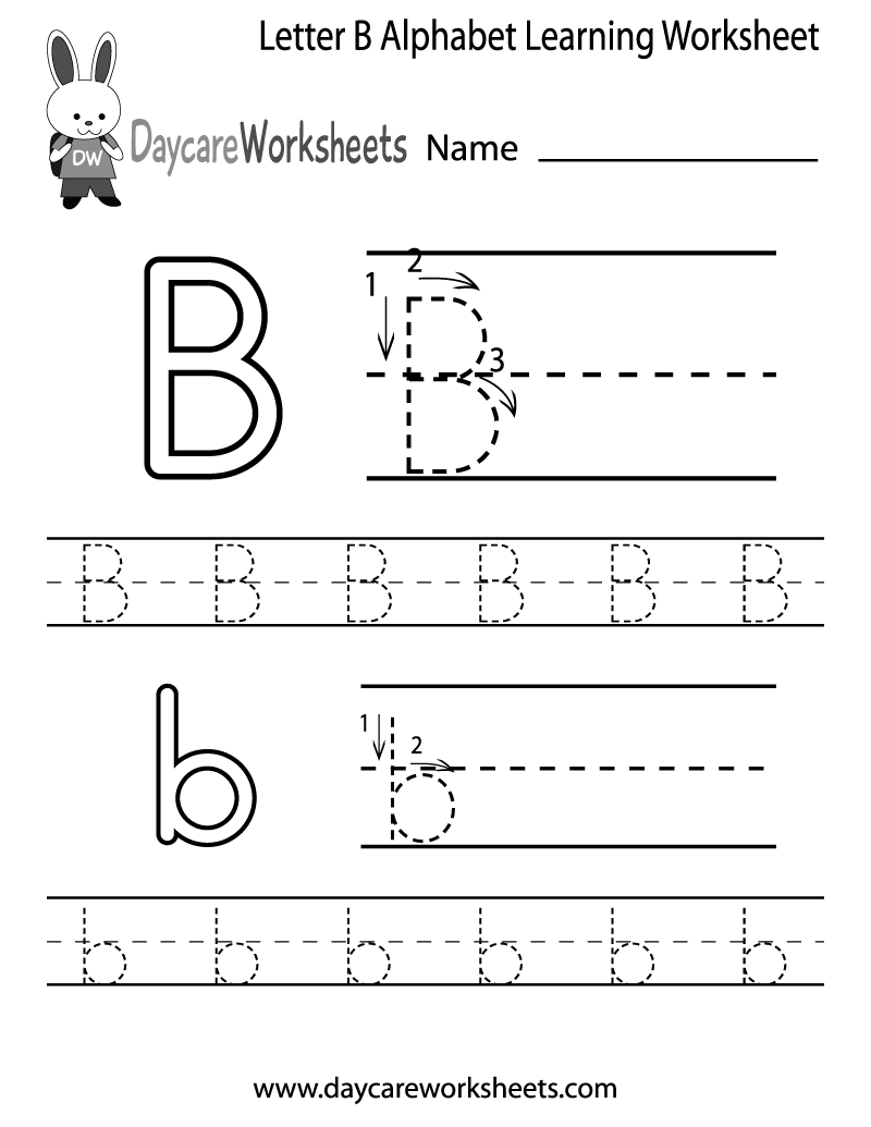 Letter B Printable Worksheets Free