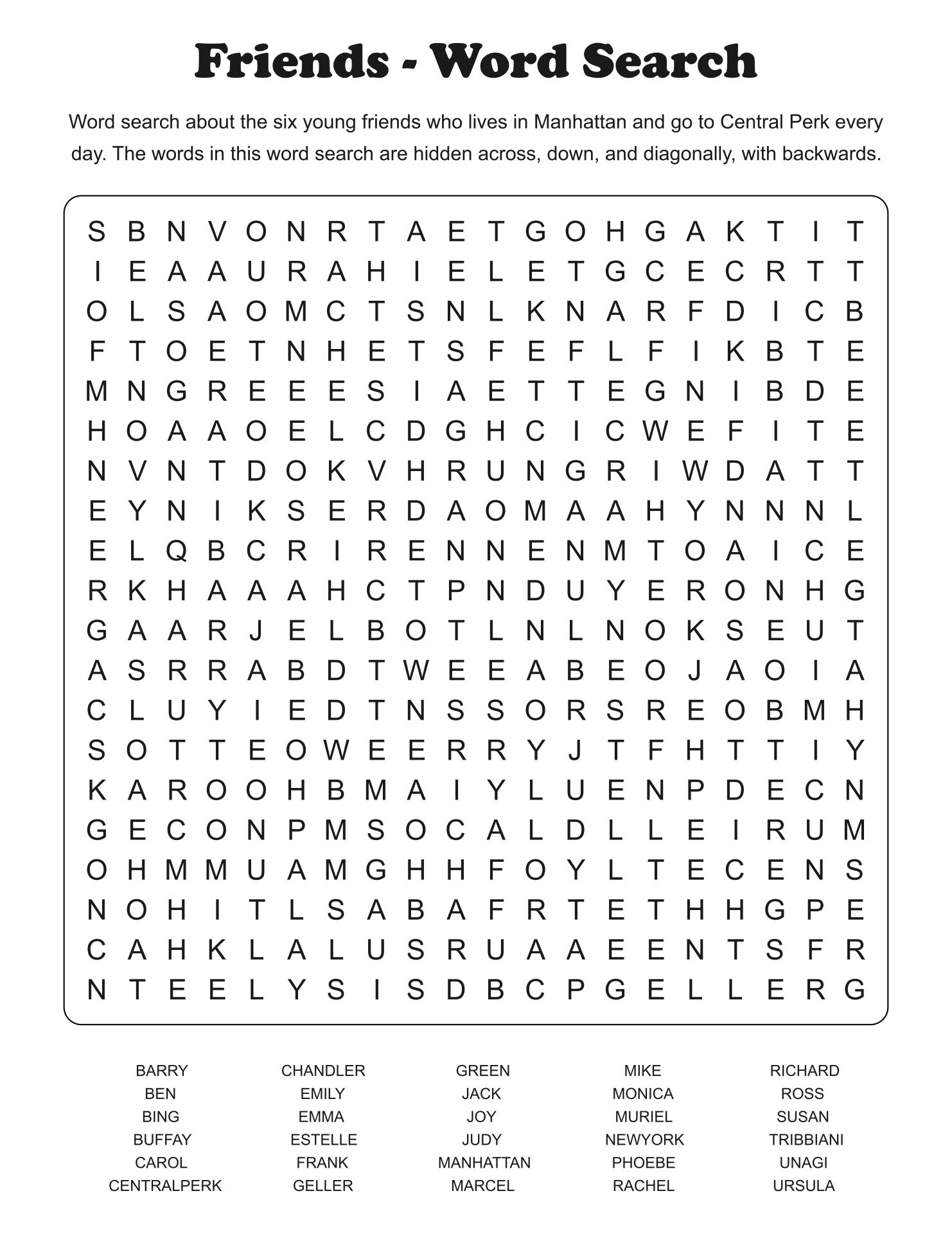 Extremely Hard Word Search Printables
