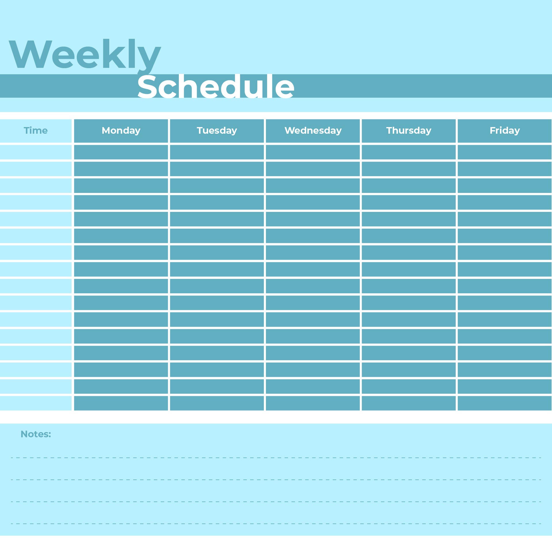 9 Best Images of Monday Through Friday Planner Printable ...