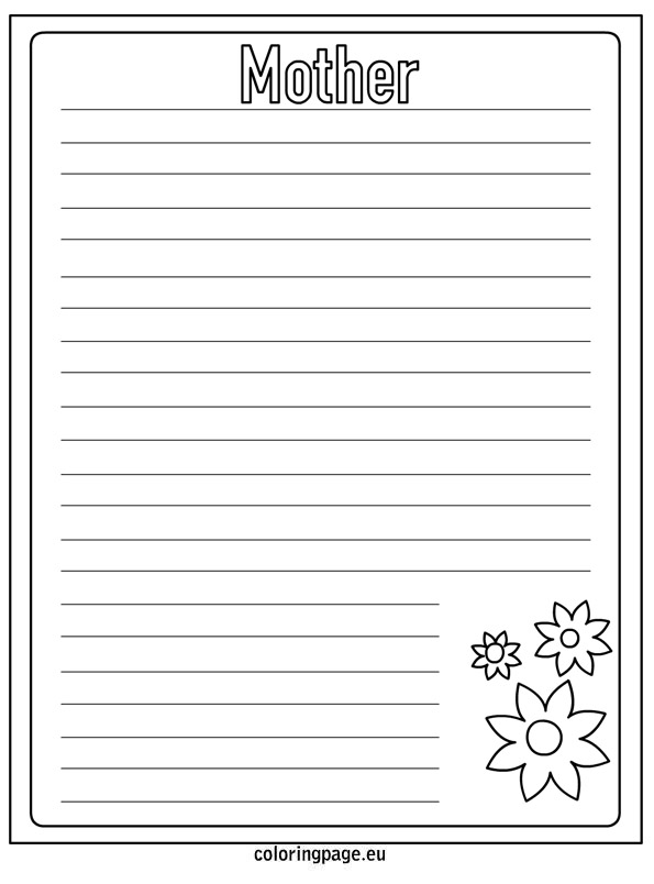 8 Best Images of Printable Mother's Day Writing Paper Free Printable