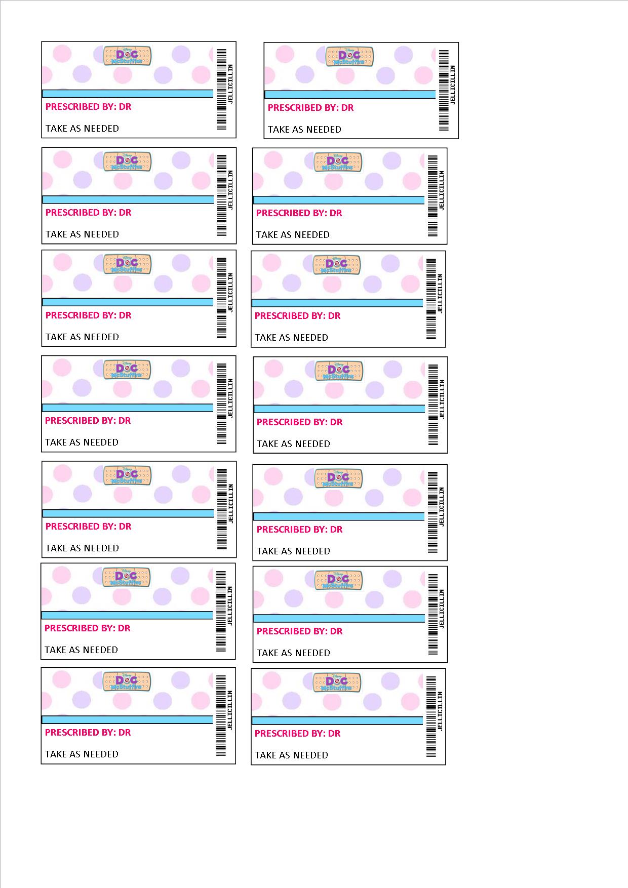 3 Best Images of Printable Blank Prescription Labels Prescription