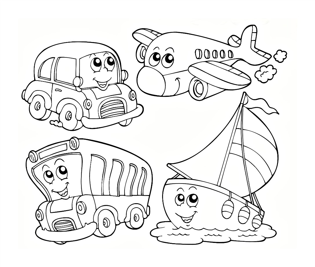 10 Printable Transportation Coloring Pages for Preschoolers: Nurture Creativity and Imagination