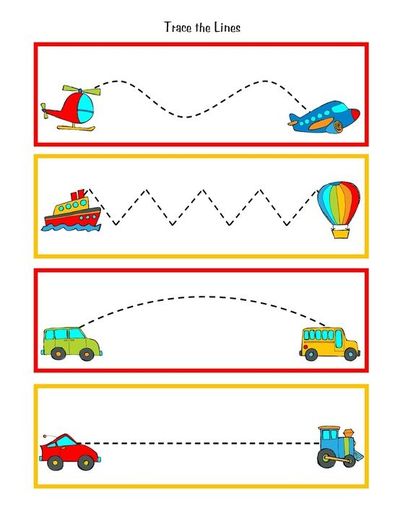 Printable Worksheets For Preschool On Transportation