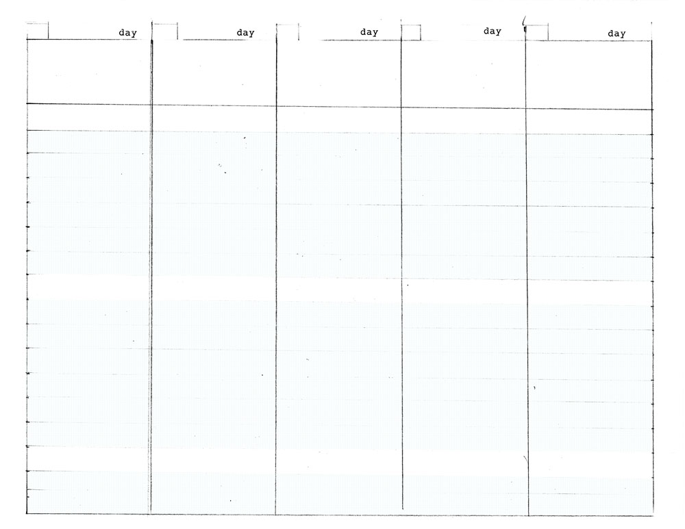 8 Best Images Of 5 Day Week Blank Calendar Printable 5 Day Work Week 