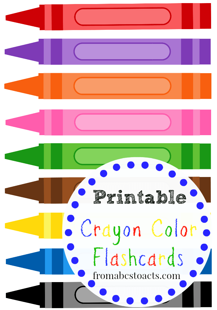 4 Best Images of Crayons Printable Flashcards Crayon Printable Color