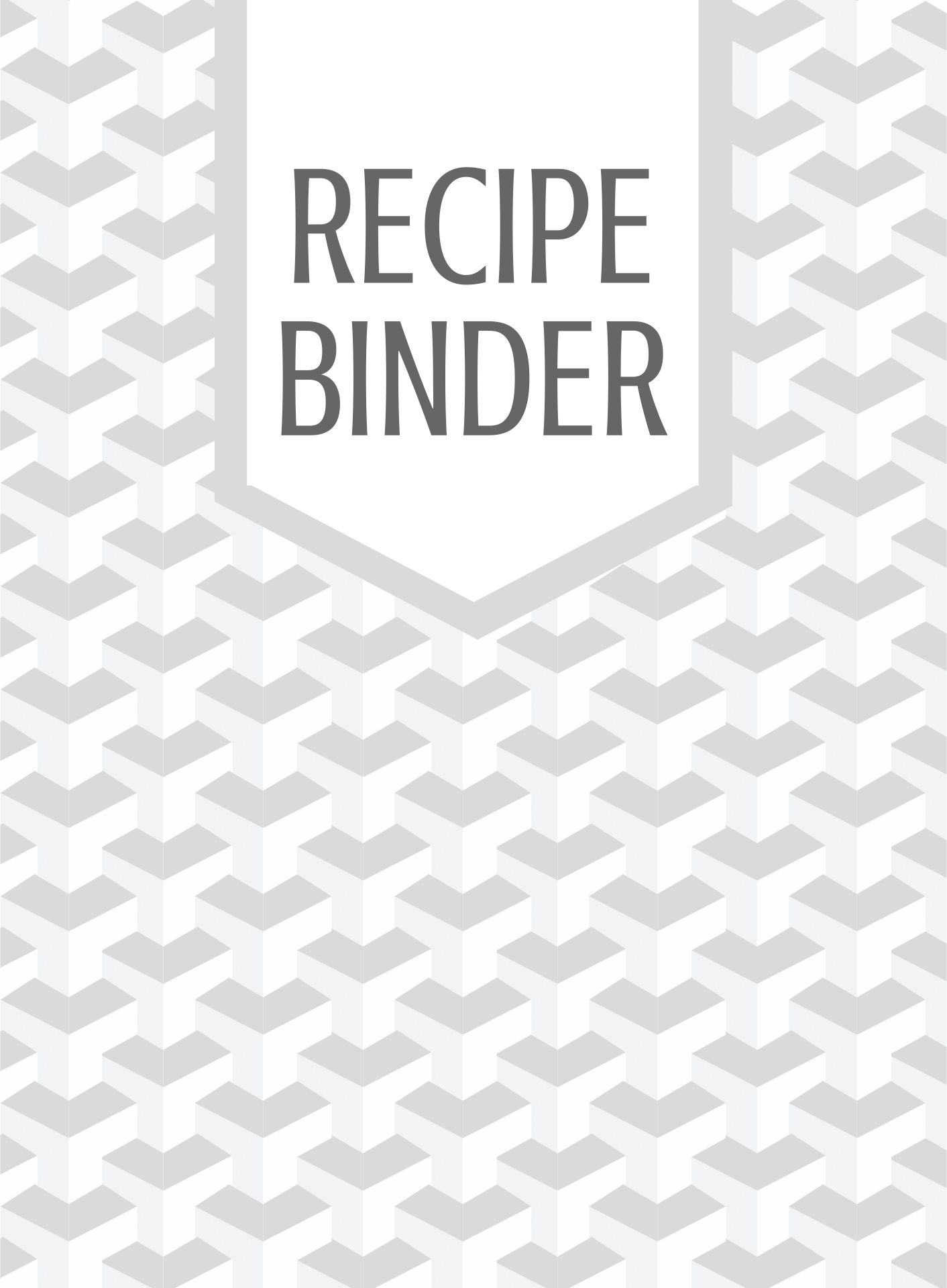 Recipe Book Cover Printable