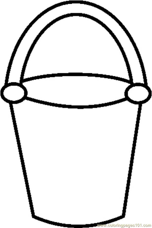 4 Best Images of Bucket Outline Printable Bucket Filler Template