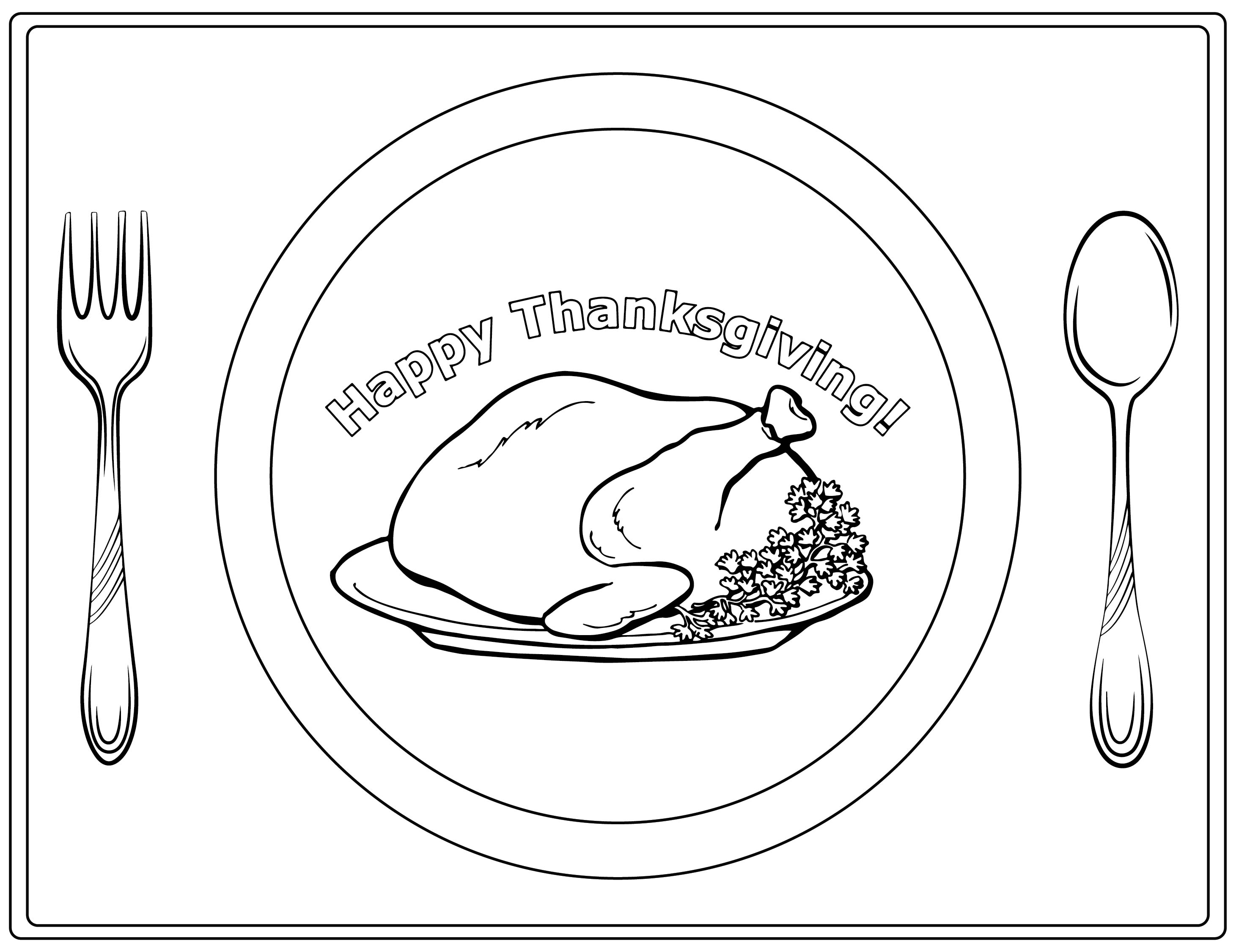 6 Best Images of Preschool Printables Thanksgiving Placemats