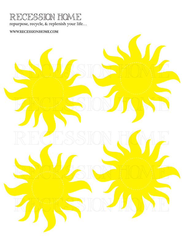 7 Best Images of Rapunzel Sunburst Printable Tangled Sun Templates