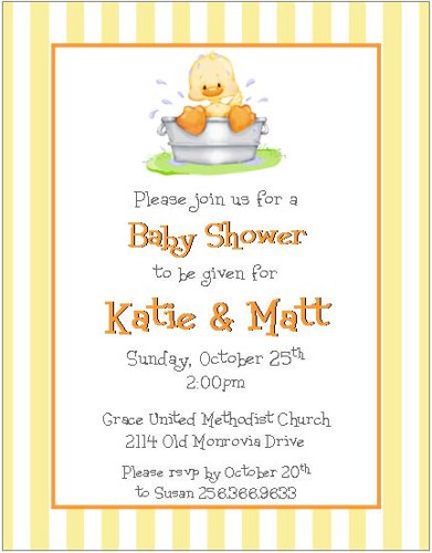 clipart baby shower invitations - photo #19