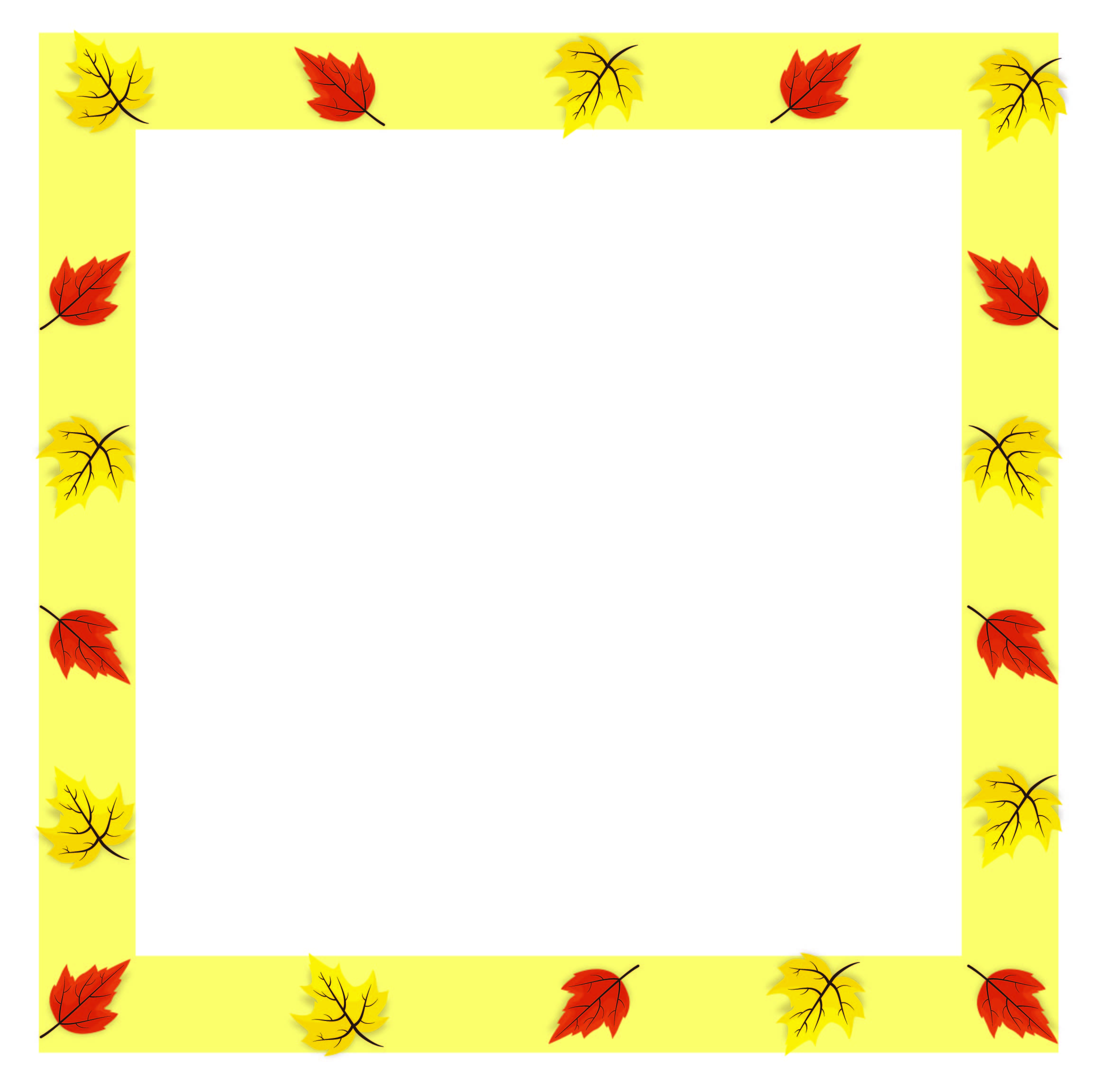 5 Best Images of Printable Fall Page Borders Fall Leaves Border