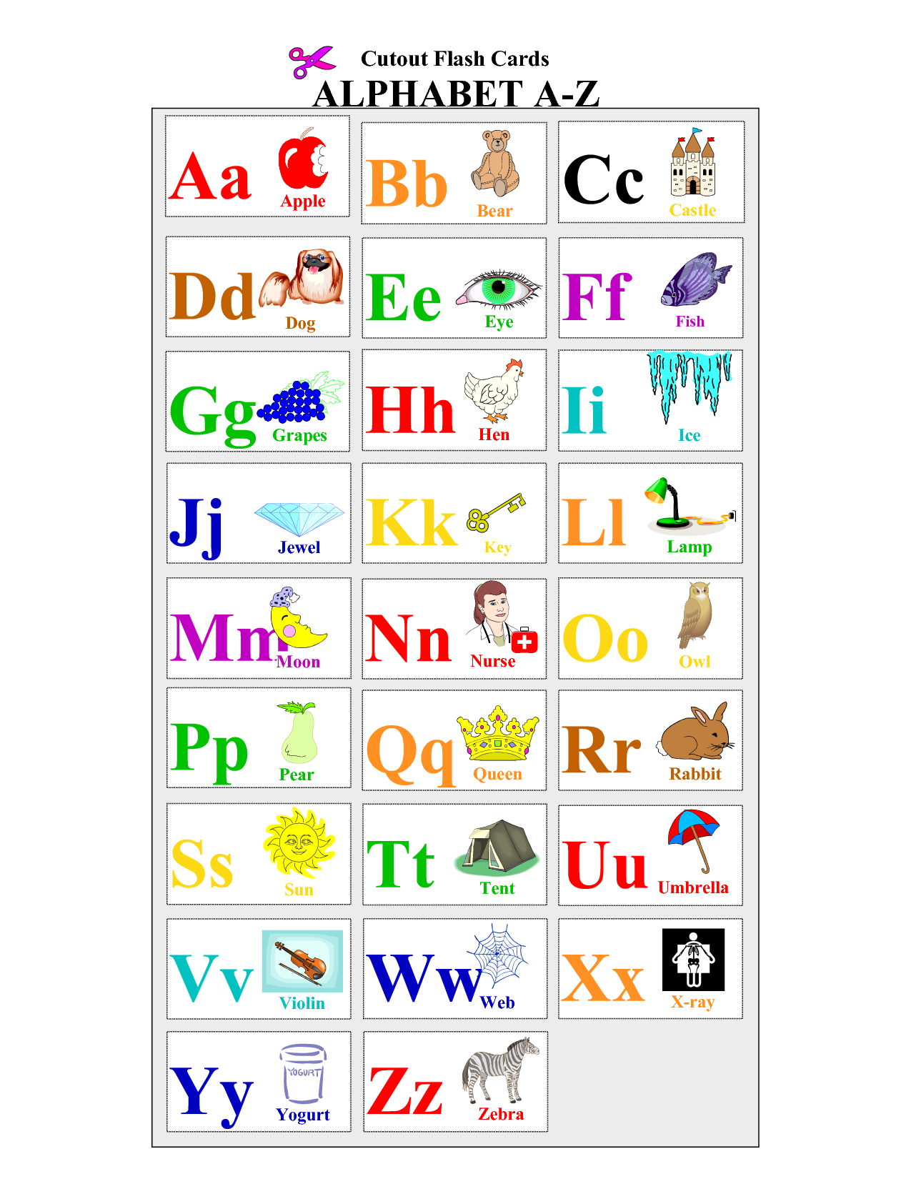 8 Best Images of Printable Alphabet Letter Cards Making Words Letter