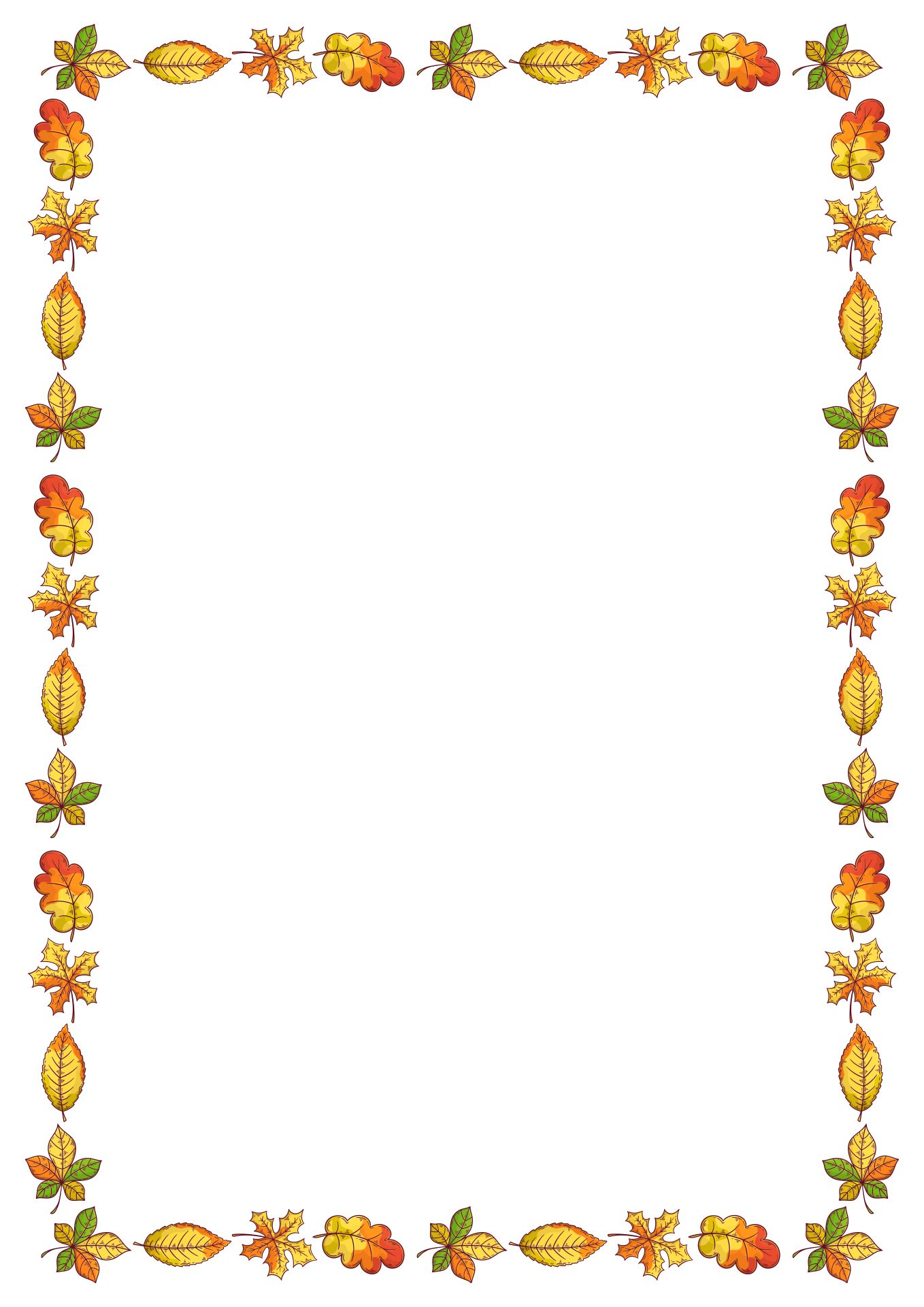 Printable Fall Borders