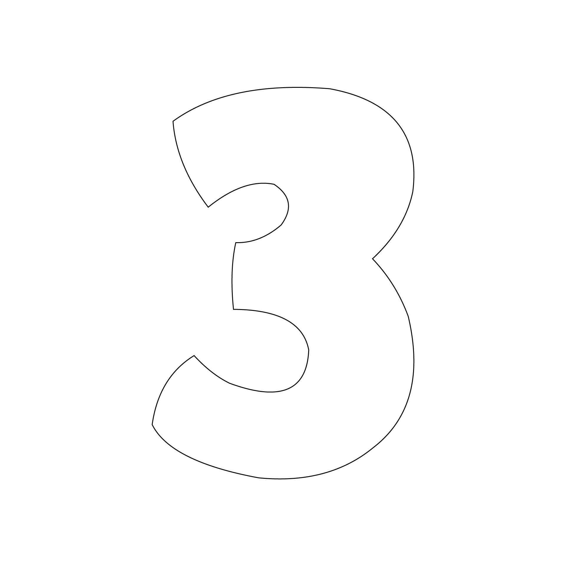 6 Inch Printable Block Numbers February 2023