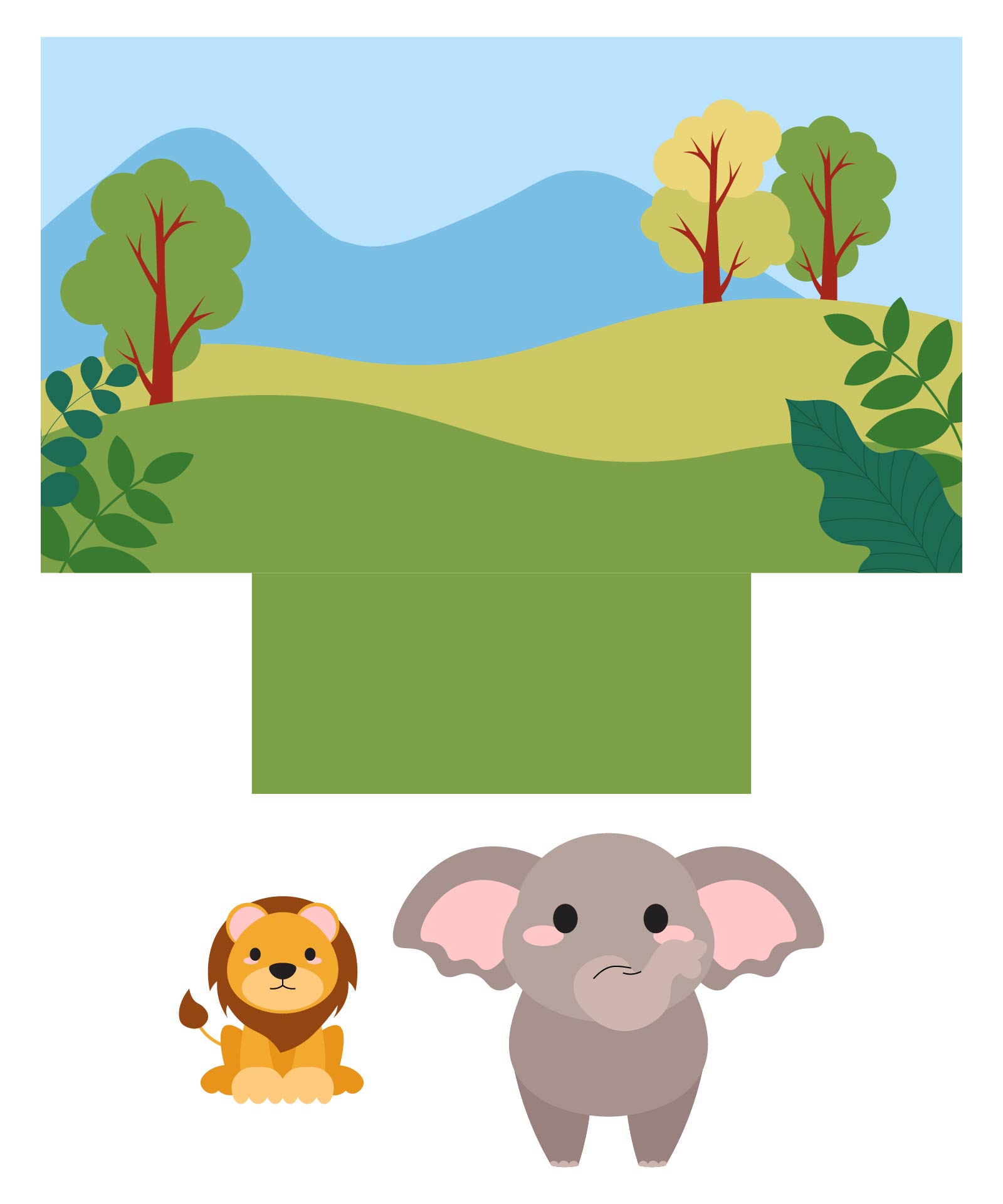 Diorama Backgrounds Free Printable