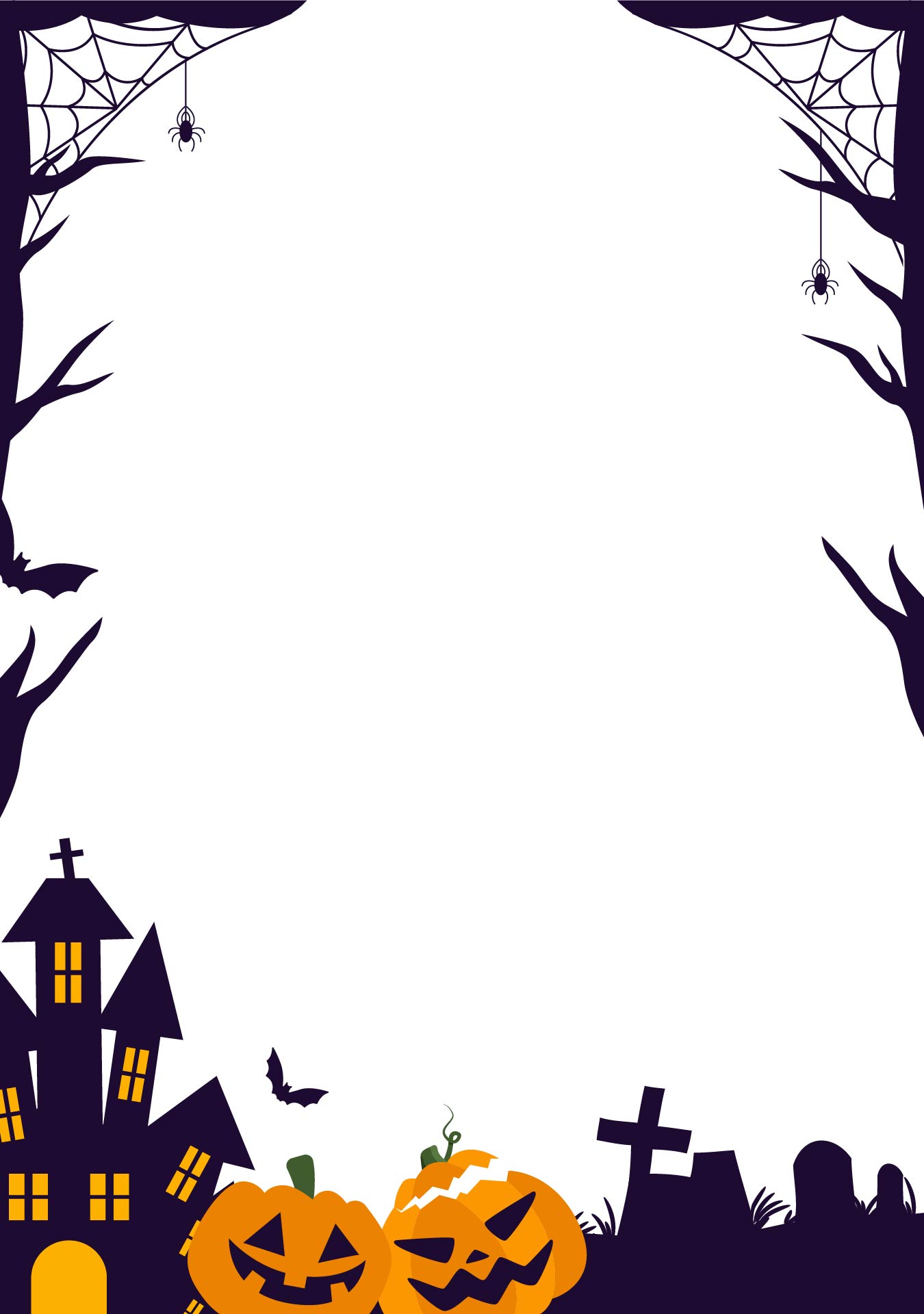 Free Halloween Borders Printable Printable Word Searches