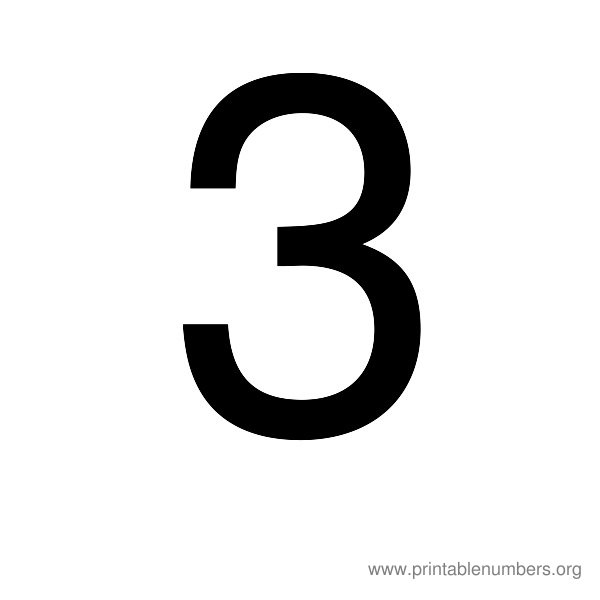 8 Best Images of Printable Number 1 3 - Large Printable Numbers 1 20