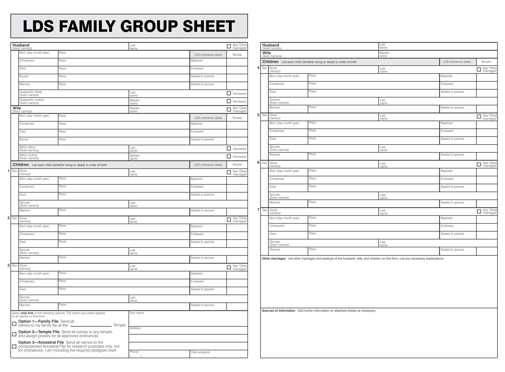 Fillable Family Group Sheet Form Printable Pdf Downlo Vrogue co