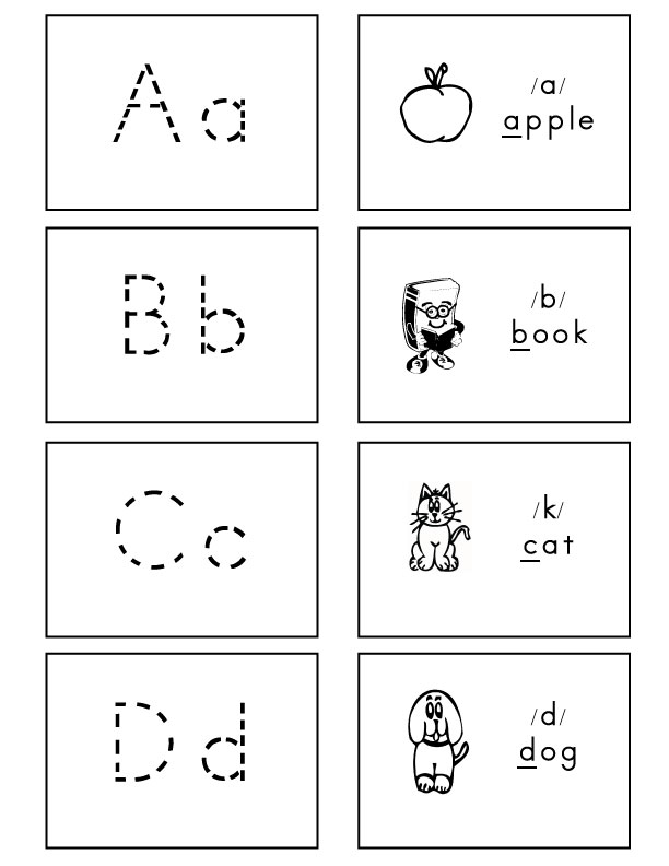 Writing abc dotted lines worksheets
