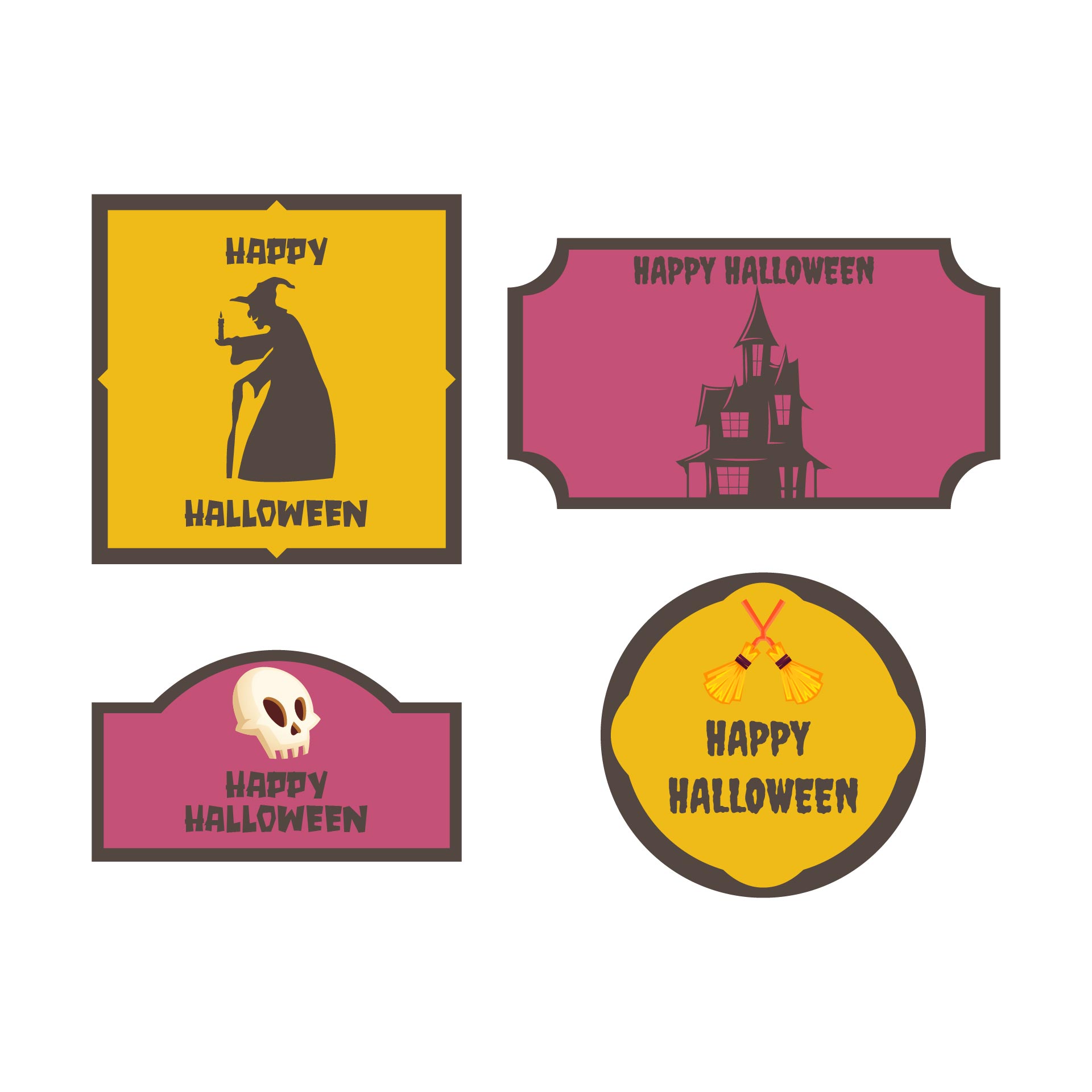 Free Printable Personalized Halloween Gift Tags