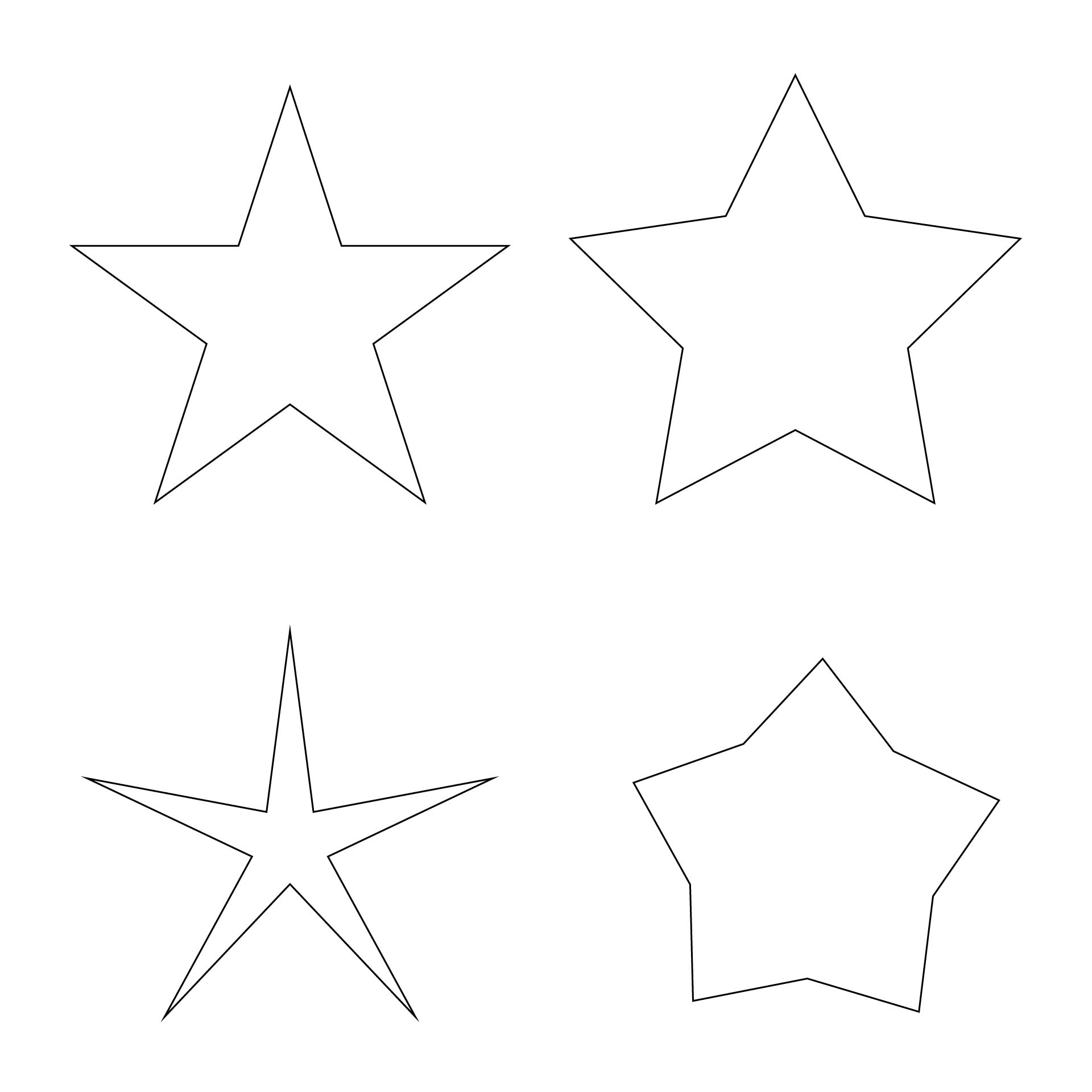12 Inch Printable Star Template