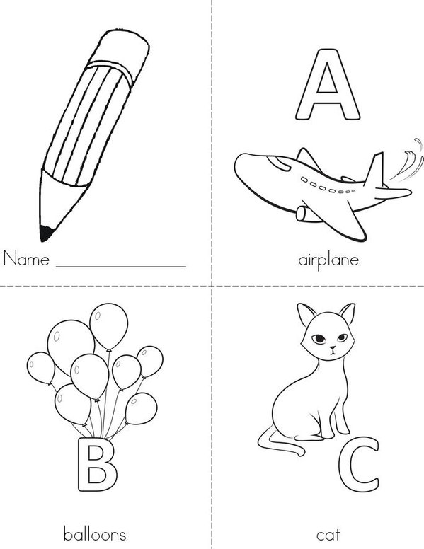 Free Printable Alphabet Mini Books