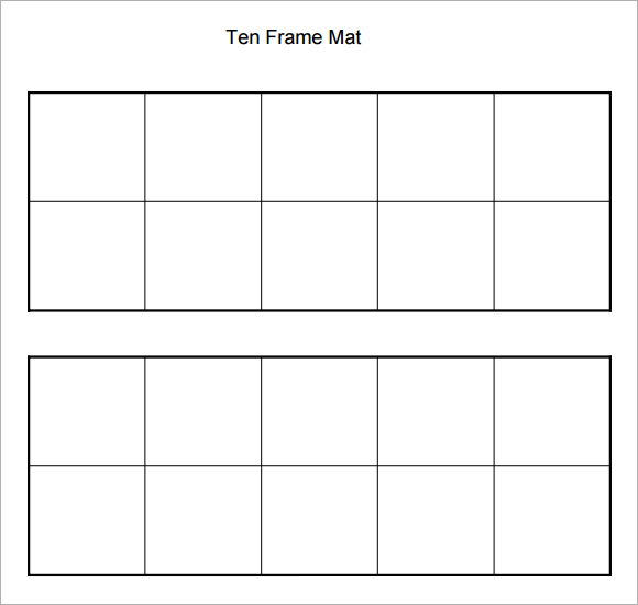 8 Best Images of Double Ten Frame Template Printable Blank Double Ten
