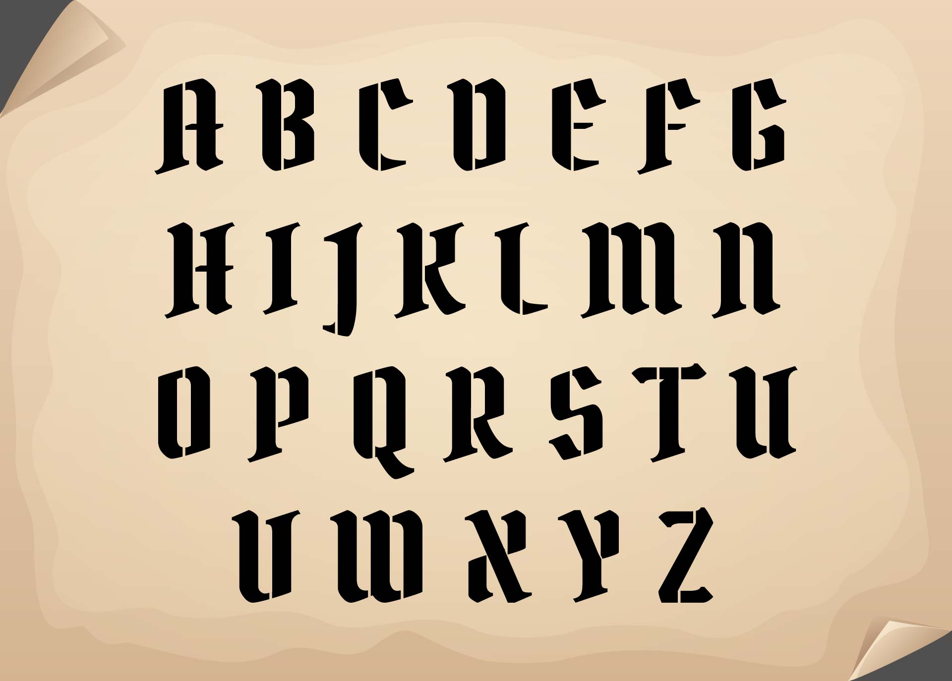 9 Best Images Of Medium Alphabet Stencils Printable Large Size